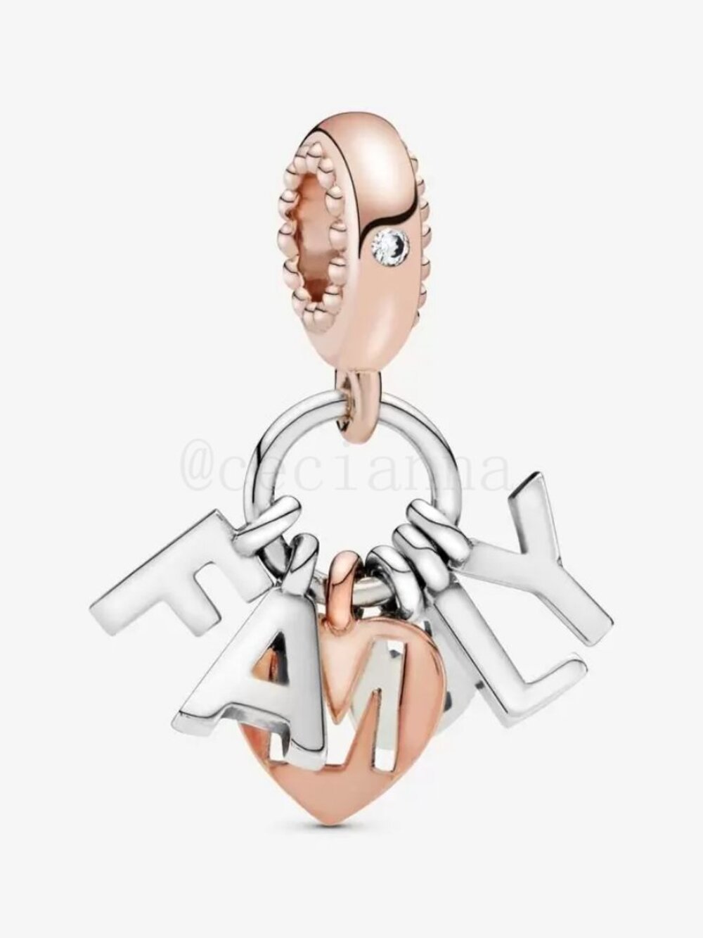 Pandora Family Letters Dangle Charm